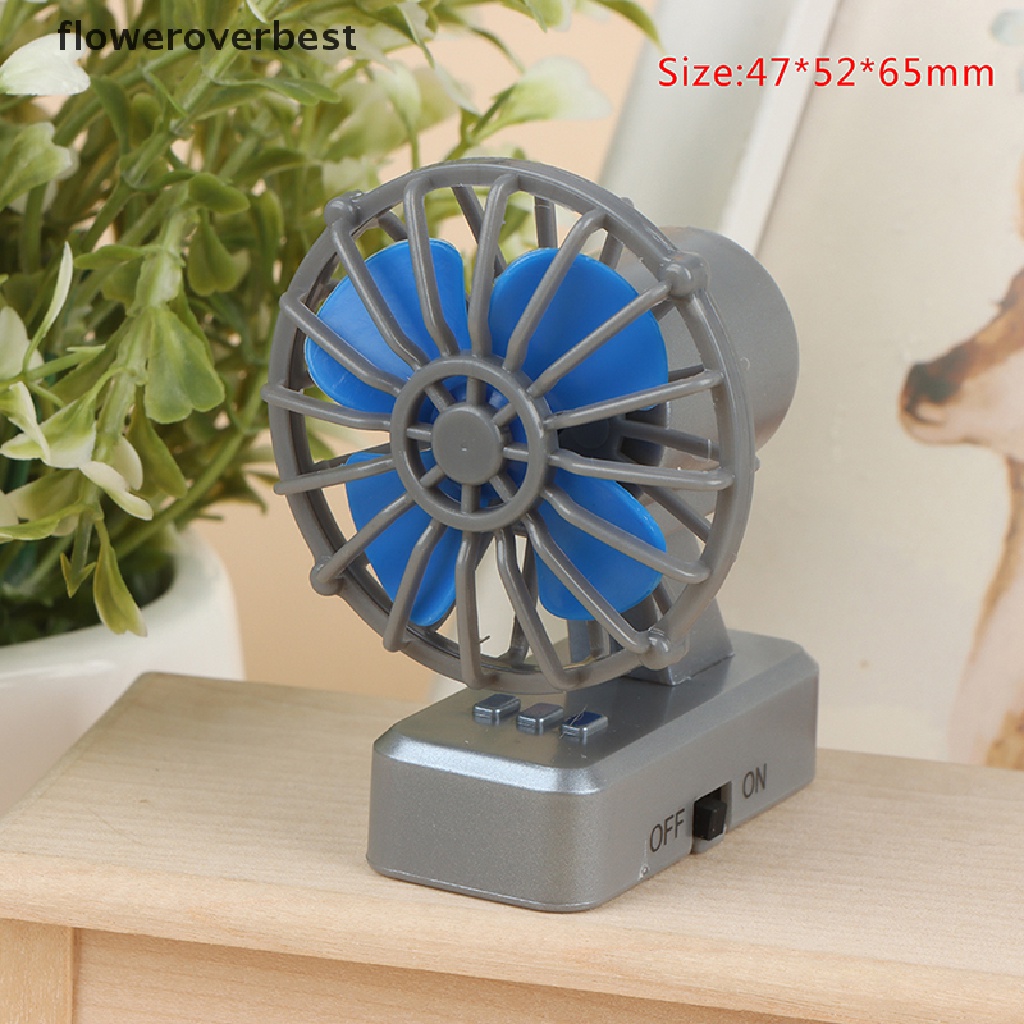 Quạt Điện Mini Để Bàn Trang Trí Nội Thất Cho Nhà Búp Bê Tỉ Lệ 1: 12