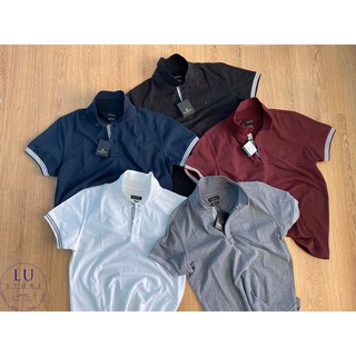 Áo Polo Massimo Dutti Heathered cotton