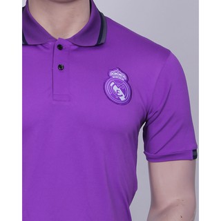 Áo Polo Real Tím - Thun Cá Sấu 4 Chiều Cao Cấp