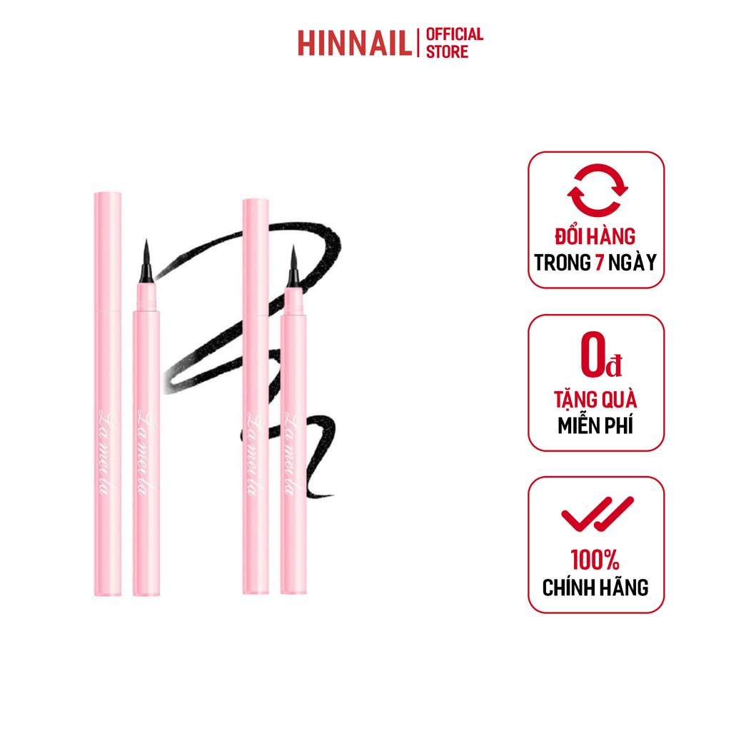 Bút Kẻ Mắt Lameila Vỏ Hồng Chống Thấm Nước Lâu Trôi Trang Điểm Chuyên Nghiệp Nội Địa Trung