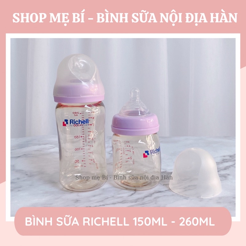 Bình sữa Richell PPSU 150ml - 260ml