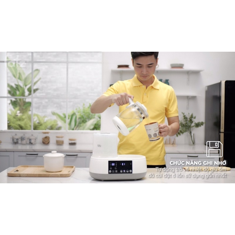 Máy tiệt trùng, hâm sữa, hầm chậm, đun nước pha sữa (ALL-IN-ONE) FATZBABY - MULTIMAX 1 - FB9002SJ