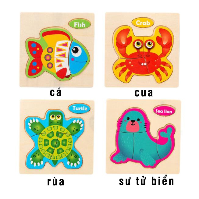 Đồ Chơi Gỗ Ghép Hình, Lắp Ráp, Tranh Ghép Gỗ