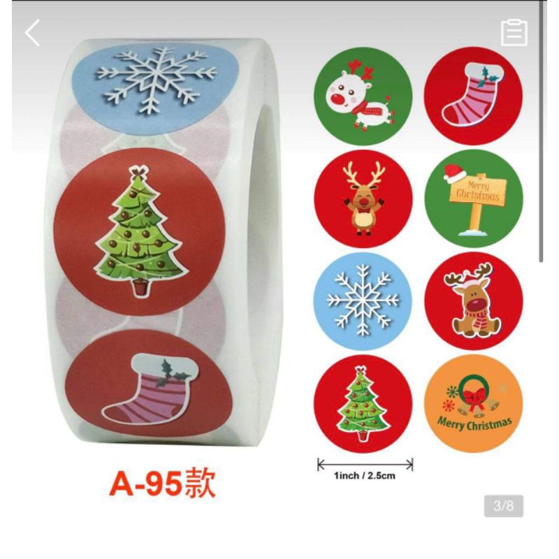Sticker cuộn Noel