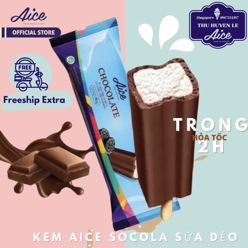 Kem Aice Socola Sữa Dẻo - Nhập Khẩu 100%