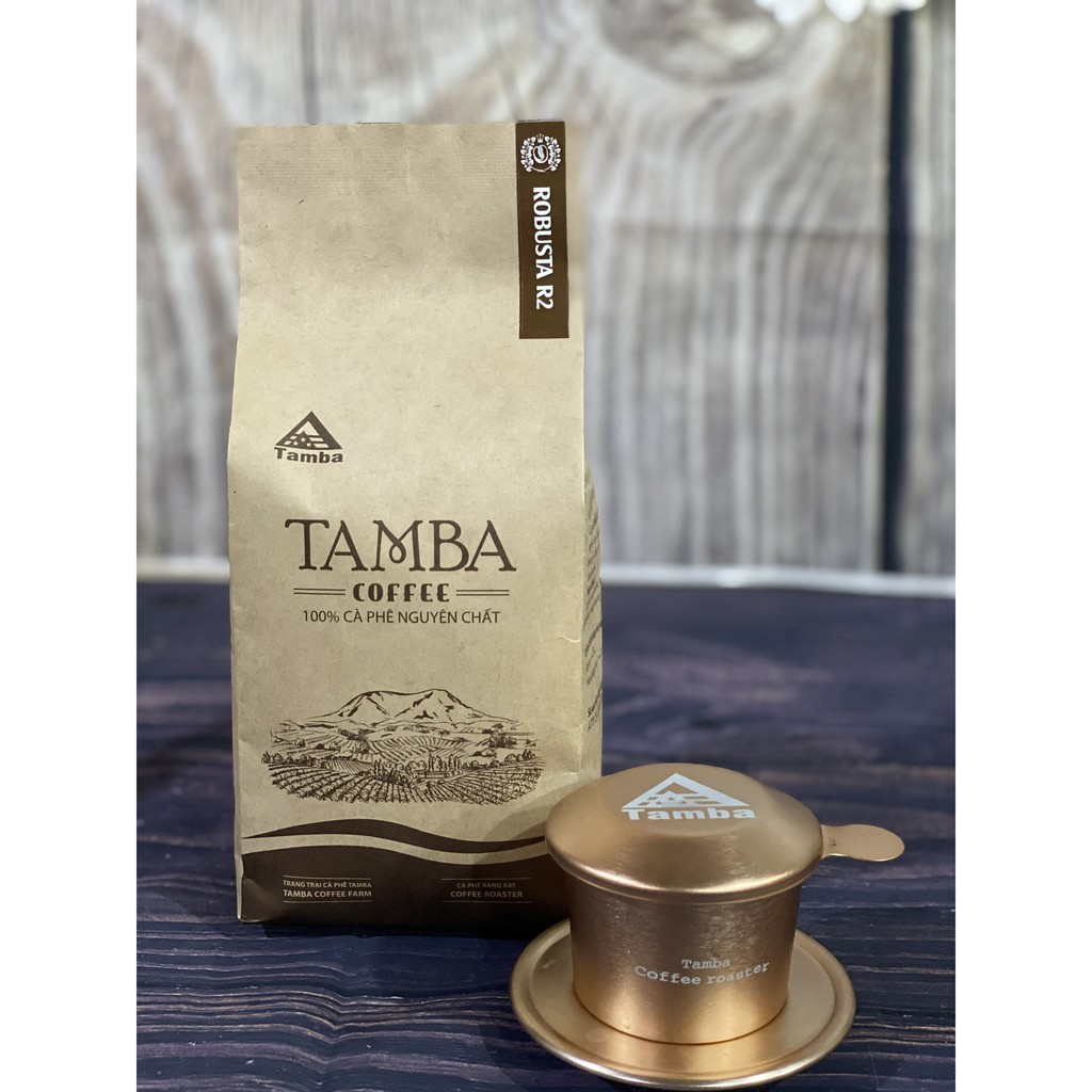 Cà phê bột Robusta R2 nguyên chất 100% - Dark Roast - Tamba Coffee