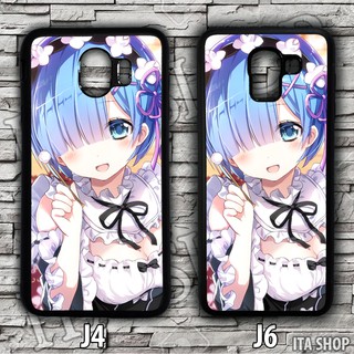 Ốp Lưng Điện Thoại Anime Samsung J4 J6 J4+ J6+ (2018) - Ốp Lưng Rem - Re zero (7)