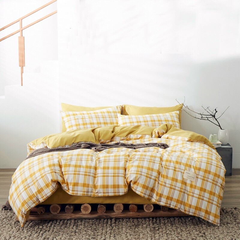 Bộ Chăn ga gối Cotton Tici kẻ Sunday bedding, nhập khẩu hàn quốc mẫu mới nhất 2020 | BigBuy360 - bigbuy360.vn