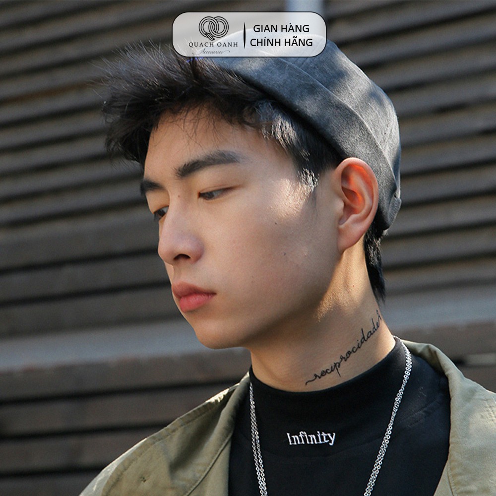 Mũ quả dưa địa chủ beanie unisex QO ACESSORIES không vành họa tiết cá MU61