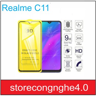 Kính Cường Lực 9d Bảo Vệ Toàn Màn Hình Cho Realme C11