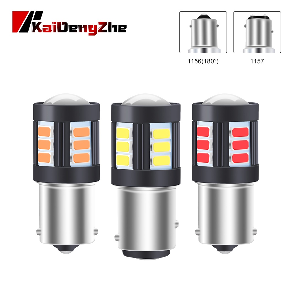1 Đèn Phanh LED 1156 1157 7440 7443 5730 18 3156 3157 BA15S P21W Chất Lượng Cao
