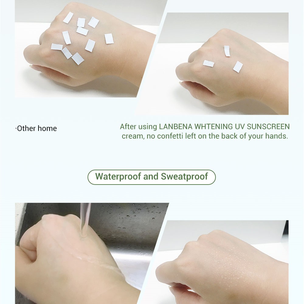 Kem Chống Nắng Lanbena Spf50+ 40ml Dưỡng Trắng Da Nhẹ Mặt Không Bết Dính | BigBuy360 - bigbuy360.vn