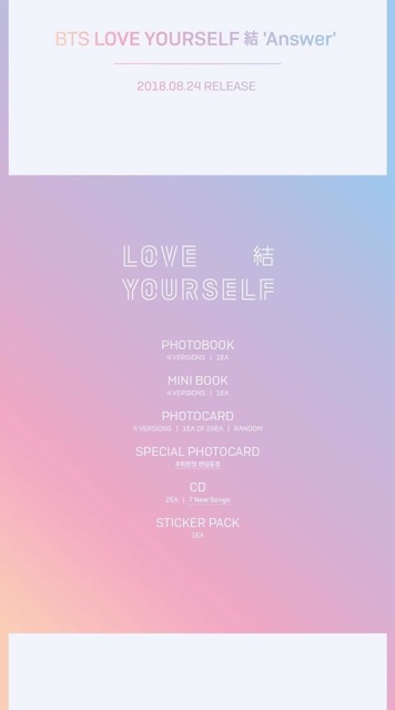 [PRE-ORDER] CÓ POSTER - BTS Love YourSelf - Answer