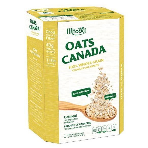 Yến Mạch CANADA OATS ( Nguyên hạt cán Mỏng ) Thùng 4,52Kg