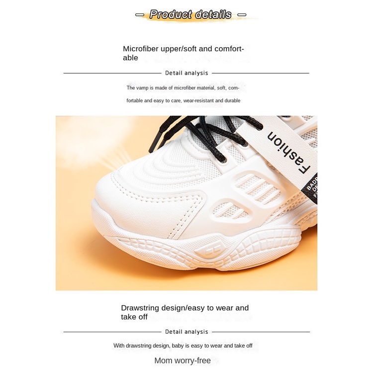 Giày Thể Thao Đế Mềm Phối Lưới Thoáng Khí Cho Bé