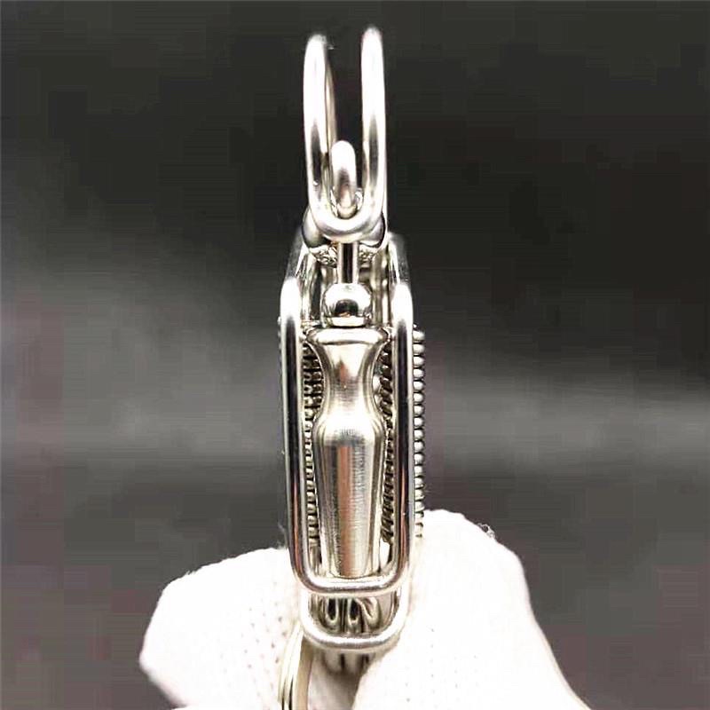 Móc khoá inox 304 kết hợp phụ kiện lục bình phong thuỷ chiêu tài hút lộc