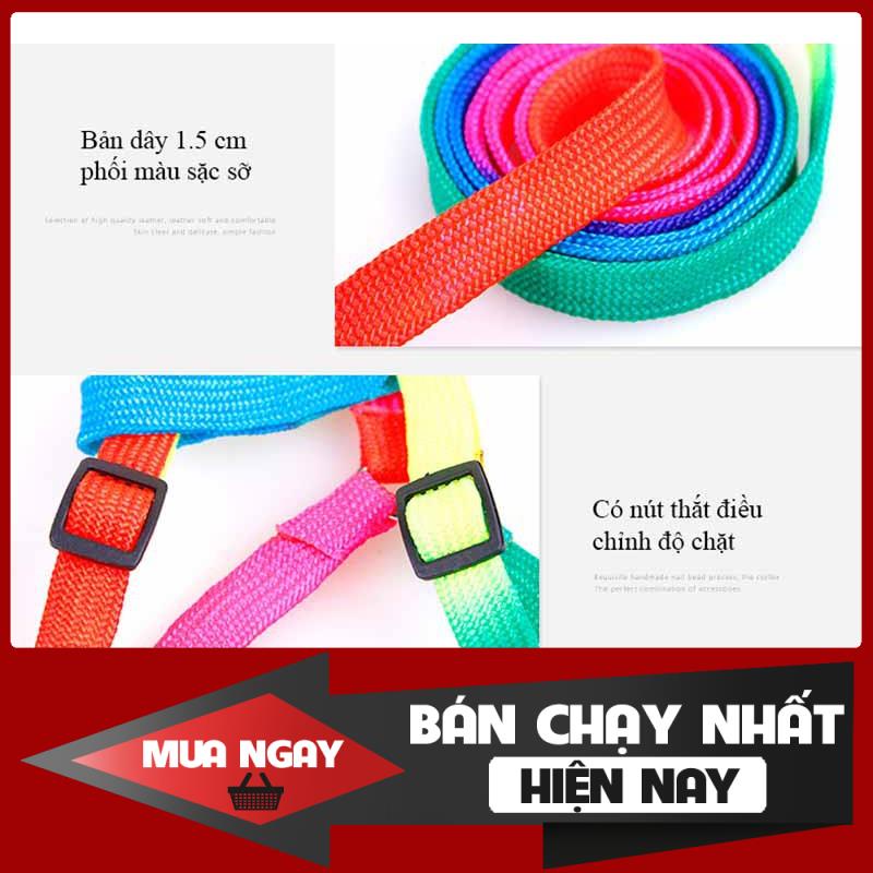 [❌GIÁ SỈ❌] Dây dắt nhỏ 7 màu + Tặng kèm yếm - Dây dắt 003 0 ❤️