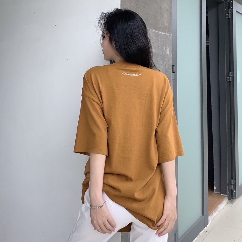 Áo thun 7millions Basic 5.0 - Màu Caramel - Unisex - Form oversize