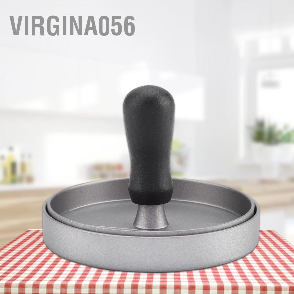 Virgina056 NonStick Round Shape Grill Press Meat Beef Maker Patty Mold Making Tool