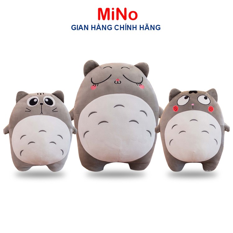 Gấu Bông Totoro Biểu Cảm Làm Gối Ôm MINO