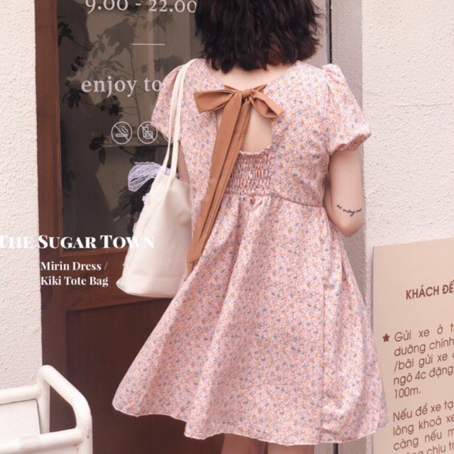 váy hoa nhí cam Mirin