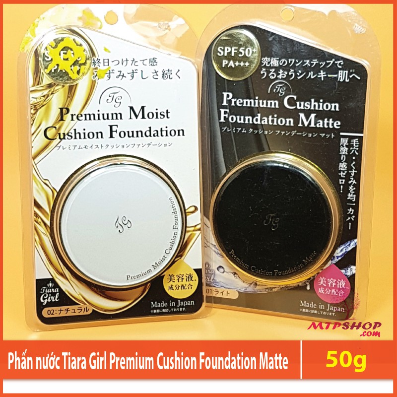 Phấn nước Tiara Girl Premium Cushion Foundation Matte