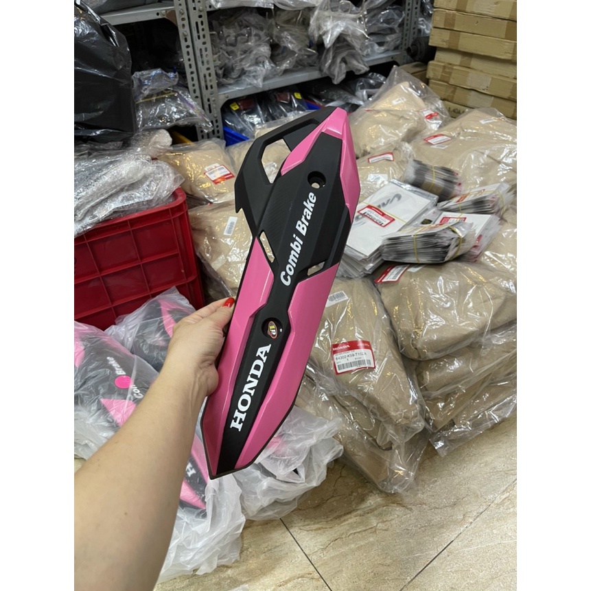 Bộ 3 Món Ốp Pô + Bầu e + Quạt gió Vario - Click Màu Hồng Sơn AB