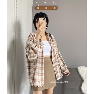[Mã FATHANG5 giảm 10K đơn 50K] SƠ MI SỌC CAM