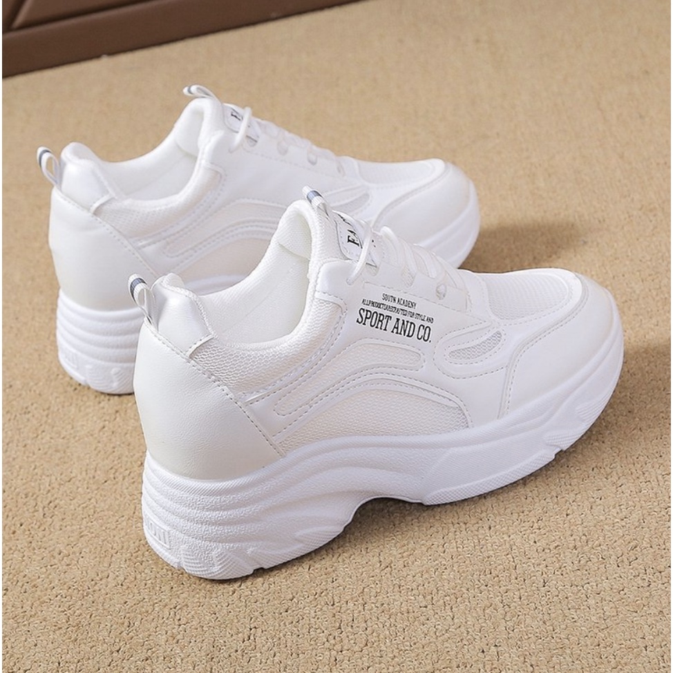 [Mã FAMARAL2 giảm 10K đơn 50K] Giày thể thao nữ sneaker Dna full trắng