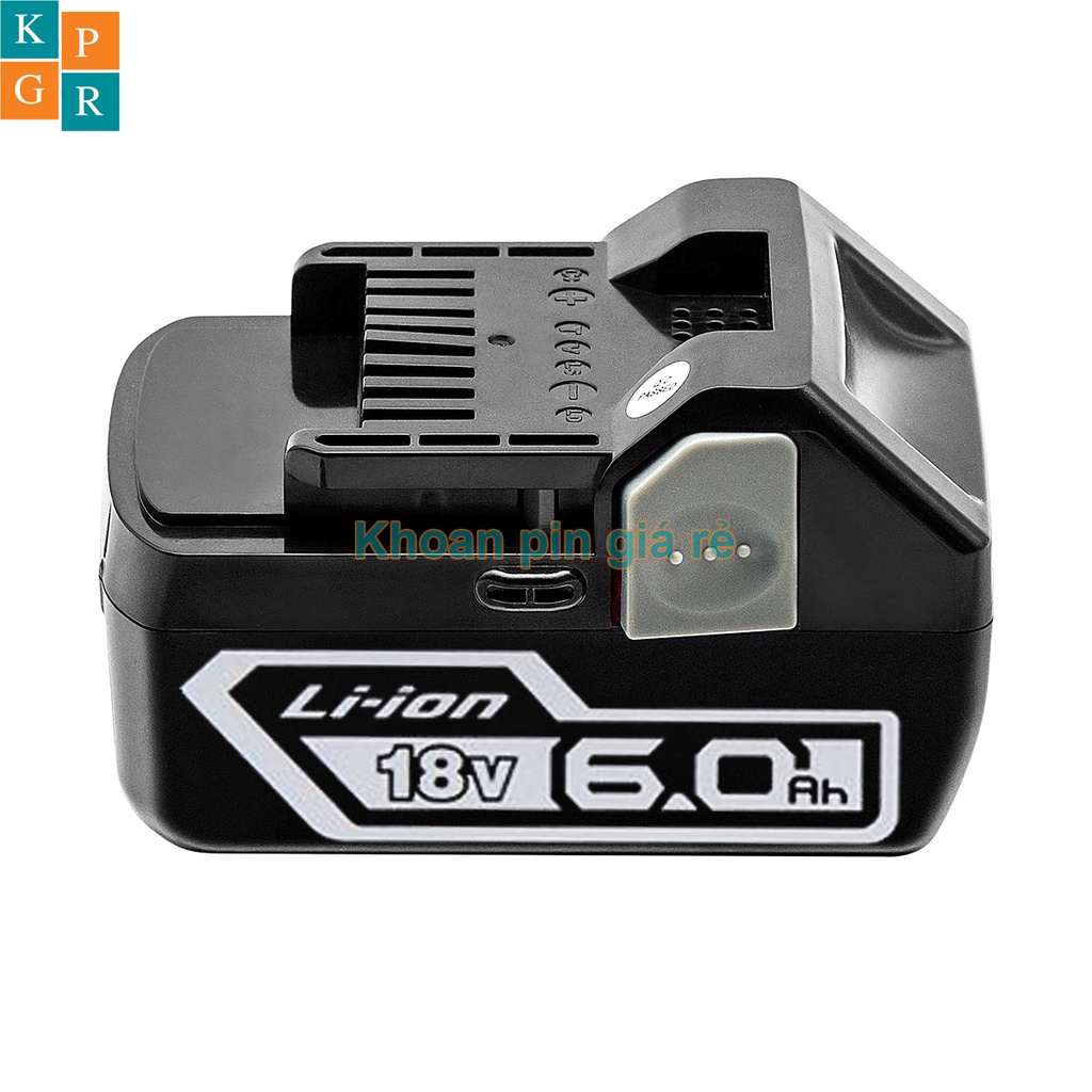 KPGR Vỏ pin hitachi 18V Li-ion 3.7V 18650 nhận sạc zin