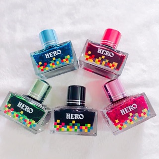 2 lọ hero màu tím hồng và đỏ