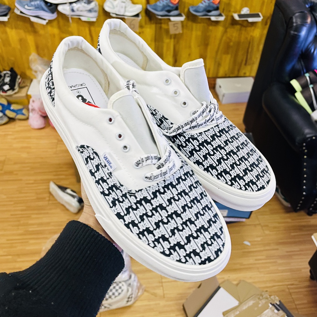 GIÀY 𝐕𝐀𝐍𝐒 FOG FEAR OF GOD LÓT GÓT DA - GIÀY 𝐕𝐀𝐍𝐒 DÂY CHỮ