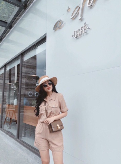 Set quần short áo sơ mi túi hộp cá tính trẻ trung kèm ảnh thật chất đẹp