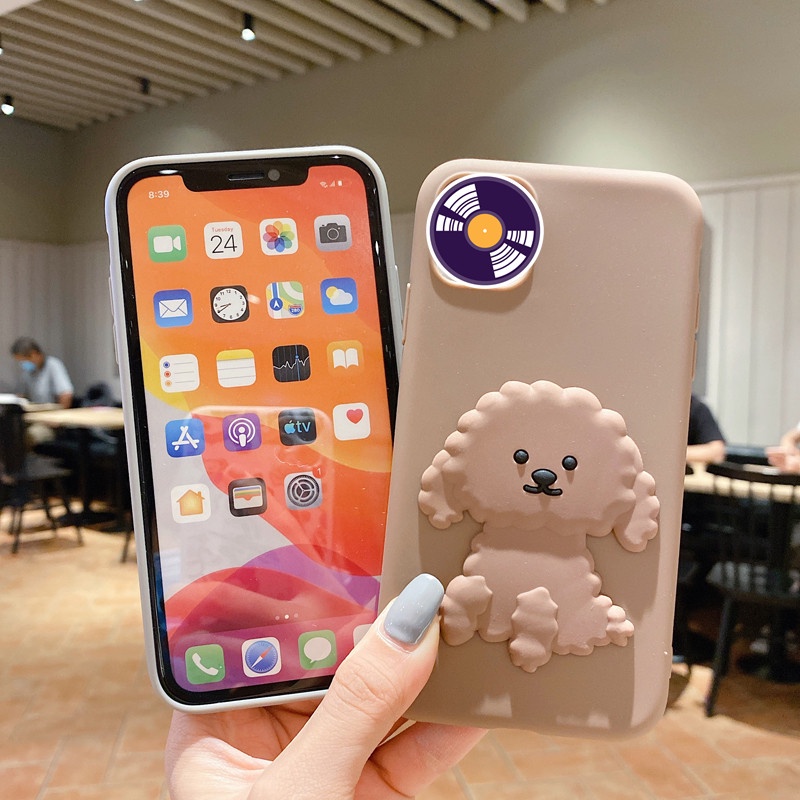 Ốp Điện Thoại TPU Dẻo Họa Tiết Chú Chó Teddy Dễ Thương Cho Samsung A11 A21S A31 A01 A10 A51 M31 A50 A30S J2 J7 Prime