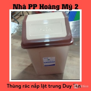 Thùng rác nắp lật nhựa Duy Tân - Loại trung