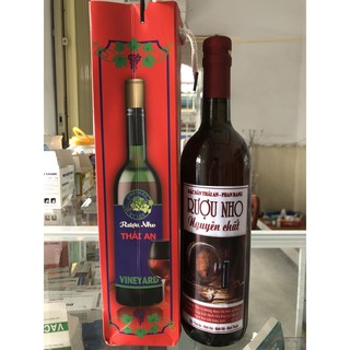 Nước ép nho lên men.Đặc sản nho Ninh Thuận.