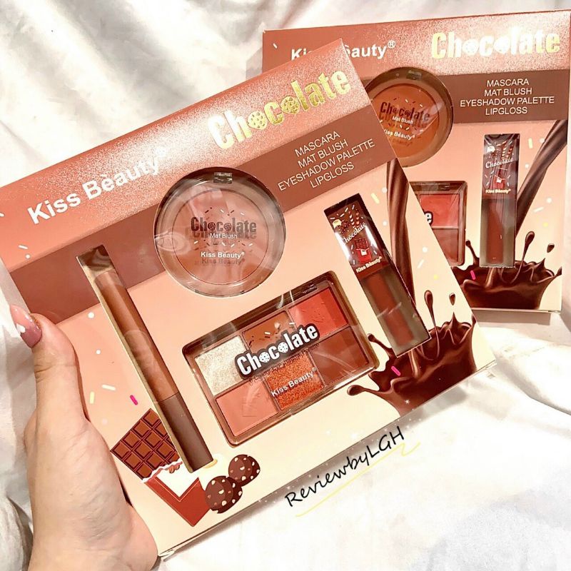 Set make up- Nội Địa Trung - Kissbeauty Choclate 4 món | BigBuy360 - bigbuy360.vn