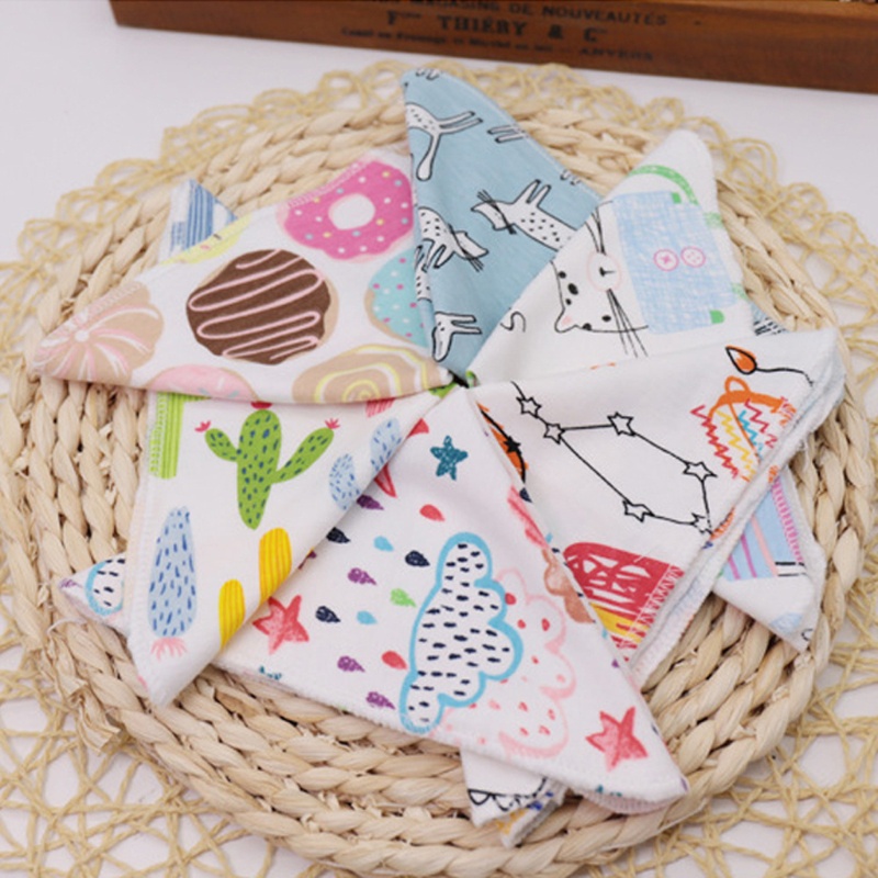 Set 5 Khăn Tắm Cotton Mềm Mại Cho Trẻ Sơ Sinh