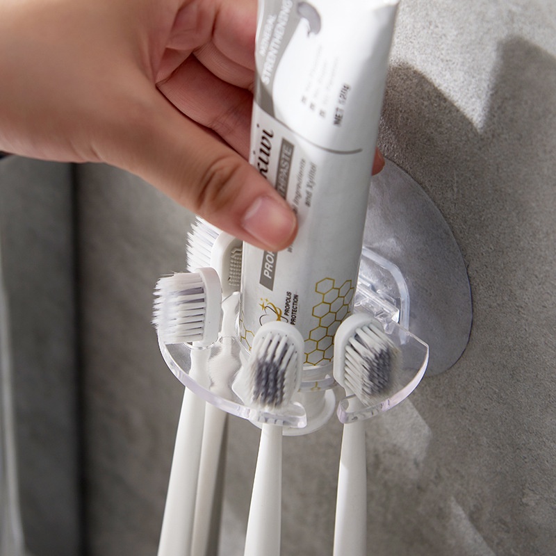 Giá đỡ để bàn chải đánh răng TAILI gắn tường không đục lỗ đặt trong nhà tắm sáng tạo