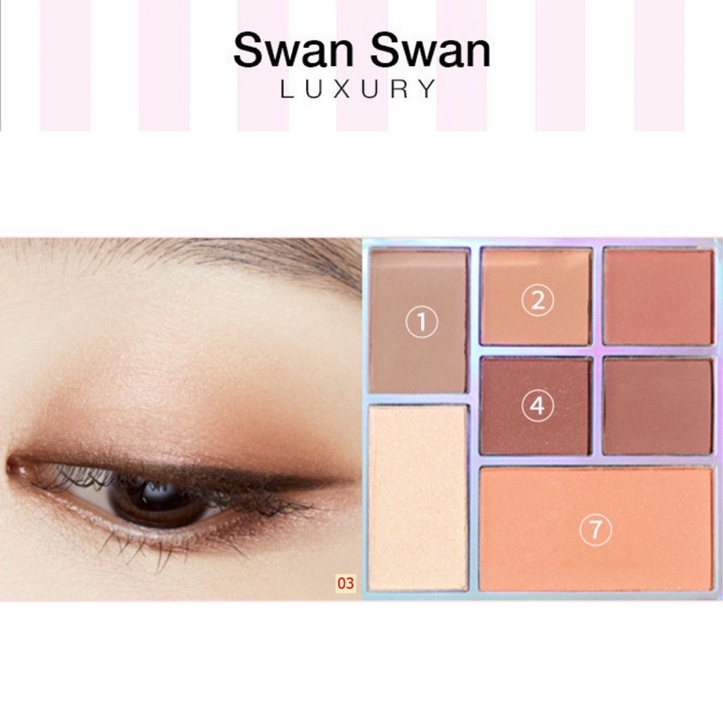 Bảng Màu Mắt Lameila 7 Ô