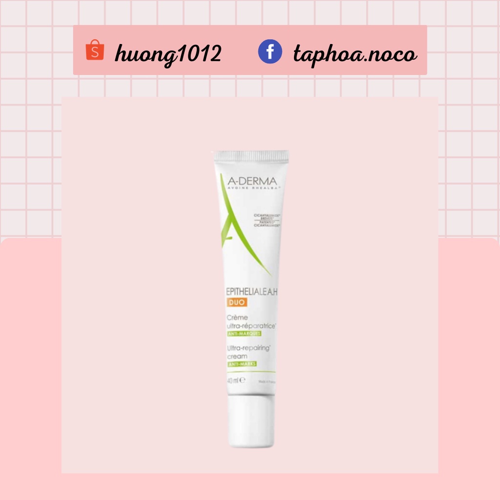 Kem liền sẹo, phục hồi da Aderma epitheliale a.h duo ultra repairing cream 40ml