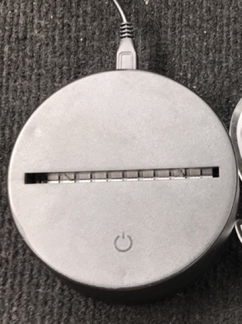 Đế Đèn Ngủ Led 3d Đế Đèn Trang Trí ~ Đèn Led 7 Màu có thể sáng 16 Màu cáp nối tiện lợi ( không gồm mica hình)