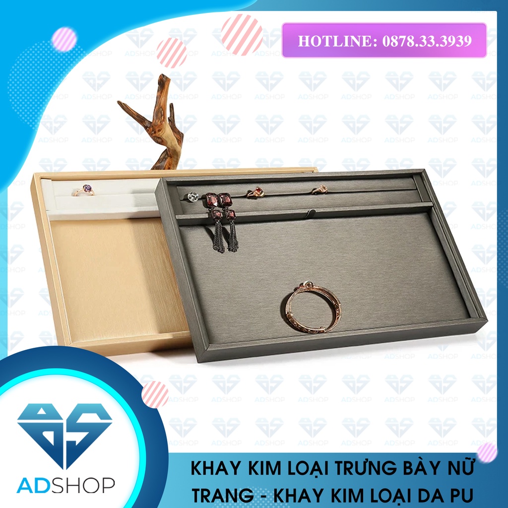 KHAY KIM LOẠI DA PU - KHAY TRƯNG BÀY NỮ TRANG DA PU - KHAY TRƯNG BÀY NỮ TRANG CAO CẤP