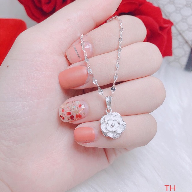 Dây chuyền bạc mặt họa tiết cho nữ - TRANG SỨC BẠC