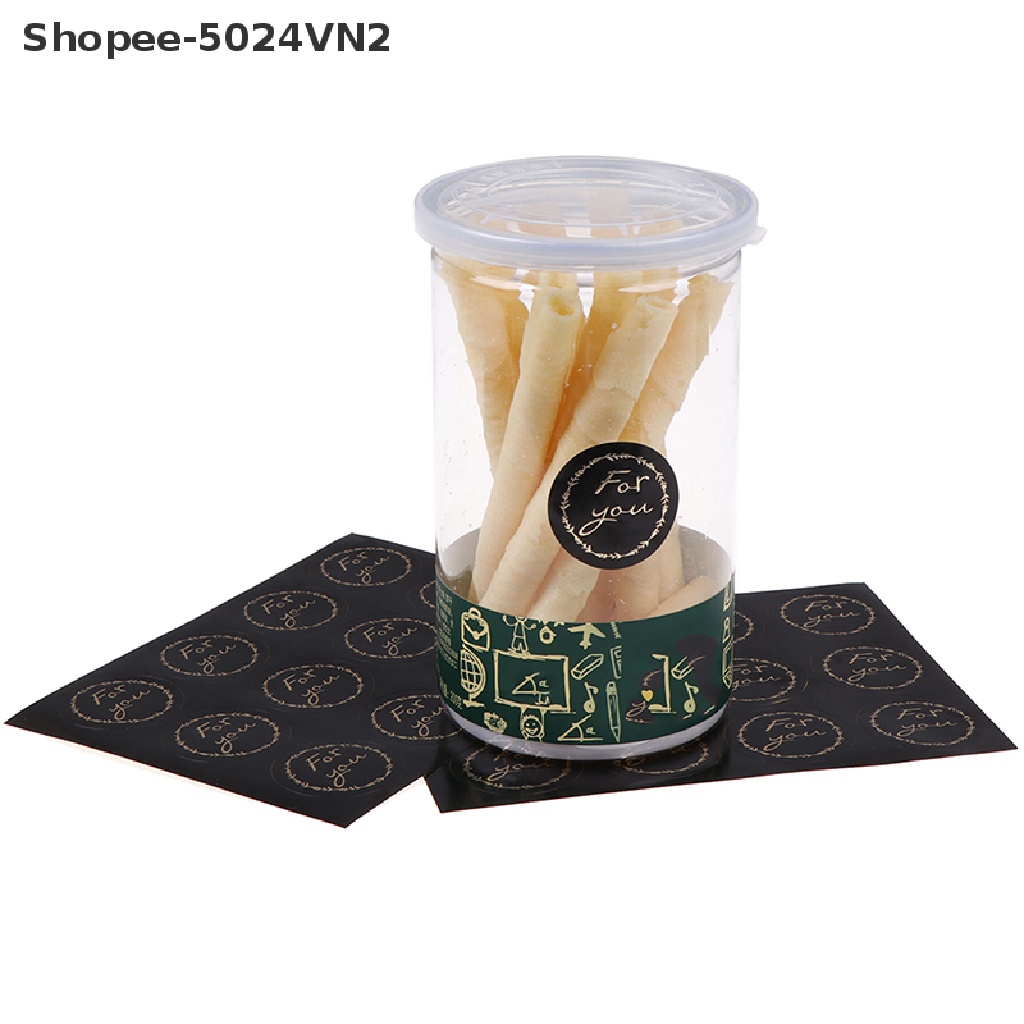 Set 120 Miếng Dán Hình Tròn In Chữ you Dùng Trang Trí Hộp Quà DIY