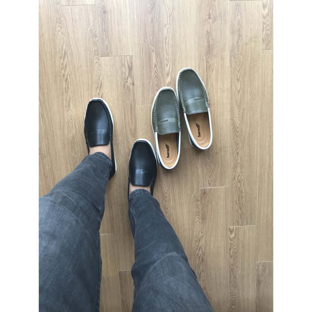 Giày lười nam hàng hiệu, Giày lười nam mũi vuông cao cấp xuất xịn mh1 | BigBuy360 - bigbuy360.vn