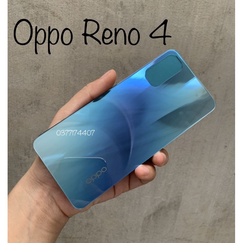 Vỏ thay nắp lưng kính cho Oppo Reno 4 zin máy đẹp như mới