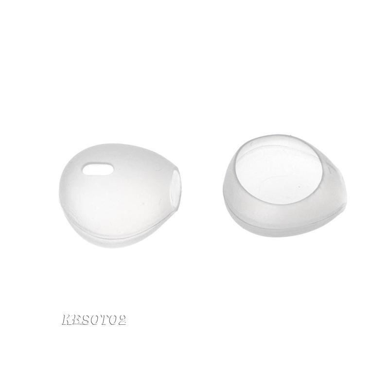 1 cặp nút tai nghe nhét tai bằng silicon mềm màu đen
