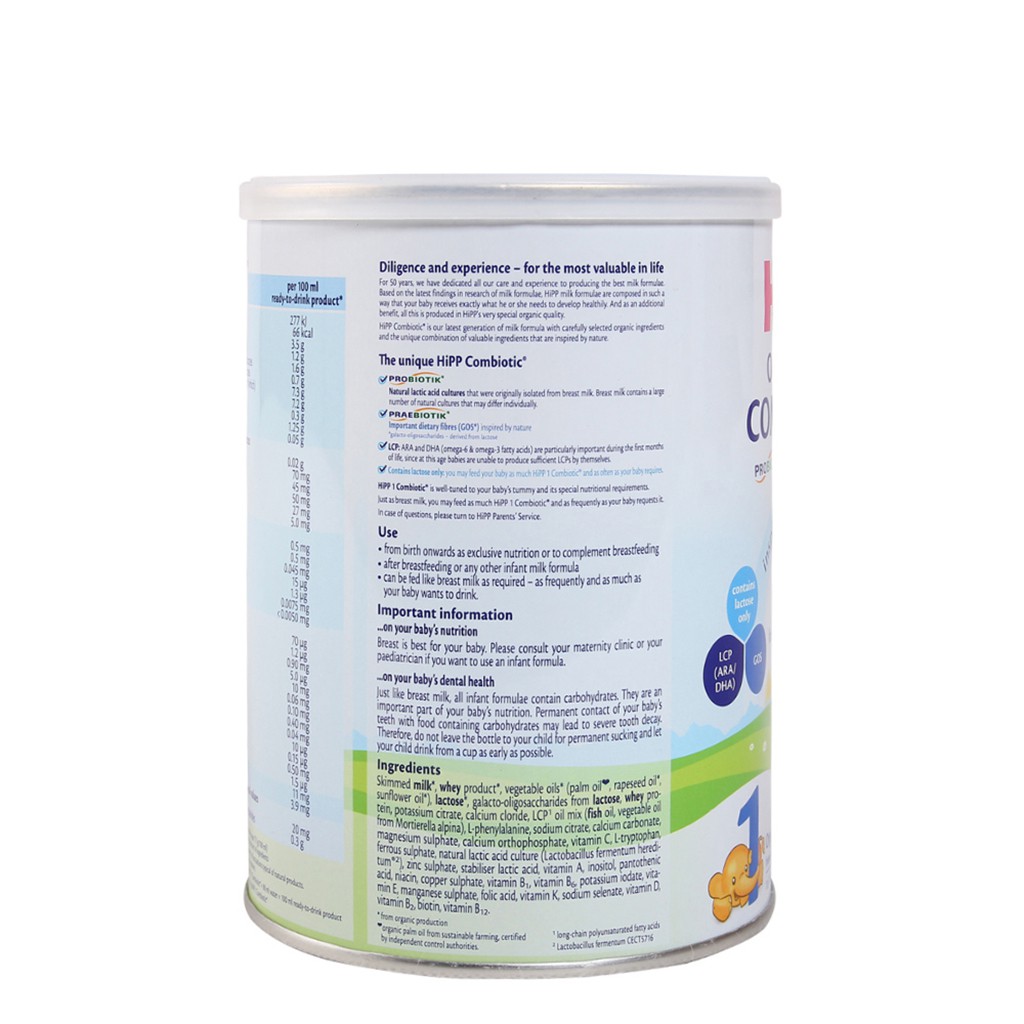 [CHÍNH HÃNG] Sữa Bột HiPP Organic Combiotic 1 - Hộp 350g