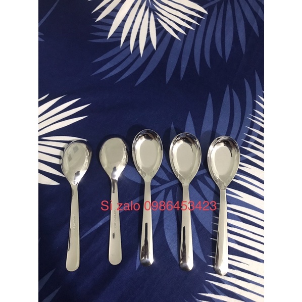Thìa ăn phở inox 304 cán dài siêu dày sáng bóng